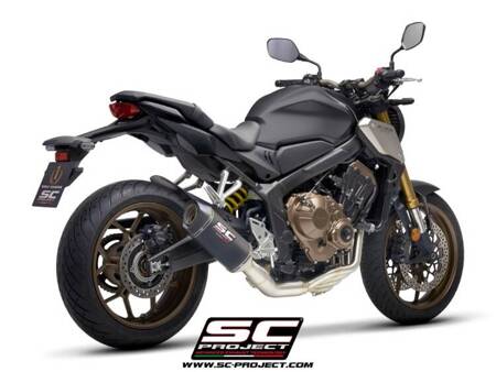 SC-Project pełny układ wydechowy SC1-S carbon Honda CB650R (2021-2023)