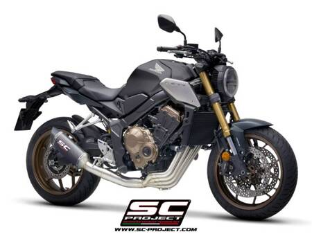 SC-Project pełny układ wydechowy SC1-S carbon Honda CB650R (2021-2023)