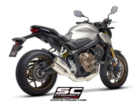 SC-Project pełny układ wydechowy Twin CR-T tytan Honda CB650R (2019-2020)