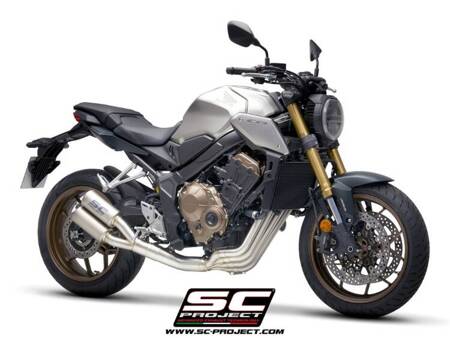 SC-Project pełny układ wydechowy Twin CR-T tytan Honda CB650R (2019-2020)