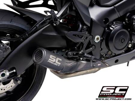 SC-Project tłumik końcowy CR-T Matt Black tytan z siatką Suzuki GSX-S1000 (2017- 2020) – F