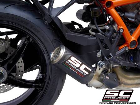 SC-Project tłumik końcowy CR-T carbon z siatką KTM 1290 SUPER DUKE R (2020)