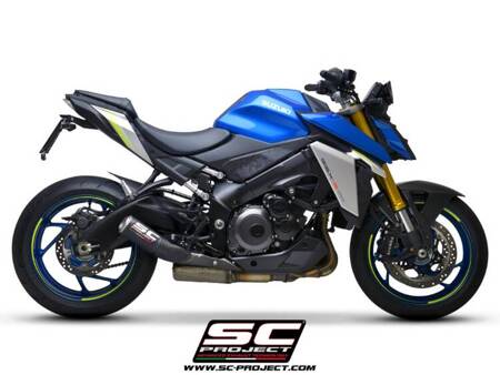 SC-Project tłumik końcowy CR-T catbon z siatką Suzuki GSX-S1000 (2021 - 2024)