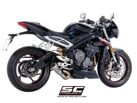 SC-Project tłumik końcowy CR-T tytan Triumph STREET TRIPLE 765 S - R - RS (2020 – 2022)