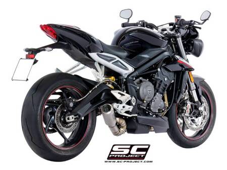 SC-Project tłumik końcowy CR-T tytan Triumph STREET TRIPLE 765 S - R - RS (2020 – 2022)