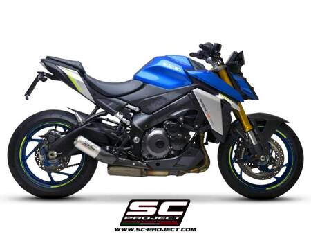 SC-Project tłumik końcowy CR-T tytan z siatką Suzuki GSX-S1000 (2021 - 2024)