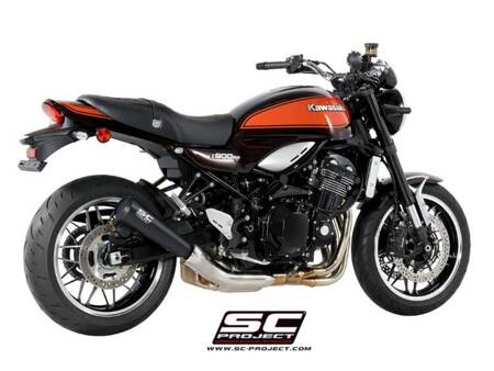 SC-Project tłumik końcowy Conic 70s Matt Black stalowy Kawasaki Z900 RS (2018 - 2020) – Cafe