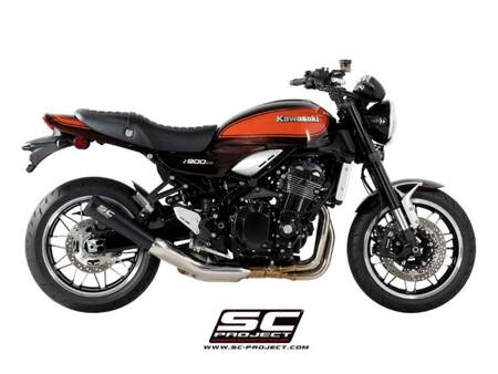 SC-Project tłumik końcowy Conic 70s Matt Black stalowy Kawasaki Z900 RS (2018 - 2020) – Cafe