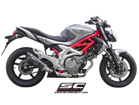 SC-Project tłumik końcowy Oval carbon Suzuki GLADIUS 650 (2009 – 2015)