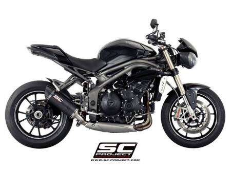 SC-Project tłumik końcowy Oval carbon Triumph SPEED TRIPLE 1050 (2016 - 2017) - S – R