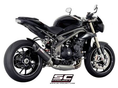 SC-Project tłumik końcowy Oval carbon Triumph SPEED TRIPLE 1050 (2016 - 2017) - S – R