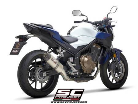 SC-Project tłumik końcowy Oval tytan Honda CB500 (2021-2024)