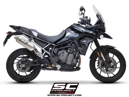 SC-Project tłumik końcowy Rally Raid tytan Triumph TIGER 850 (2021 – 2024)