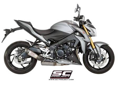 SC-Project tłumik końcowy S1 Matt Black stalowy Suzuki GSX-S1000 (2017- 2020) – F