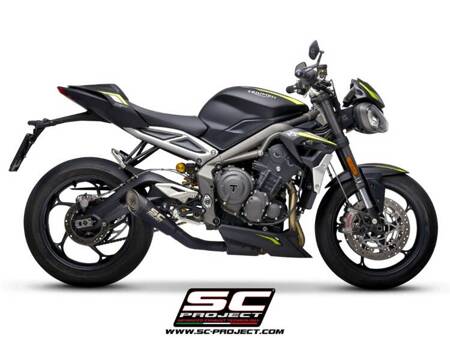 SC-Project tłumik końcowy S1 Matt Black tytan Triumph STREET TRIPLE 765 S - R - RS (2020 – 2022)