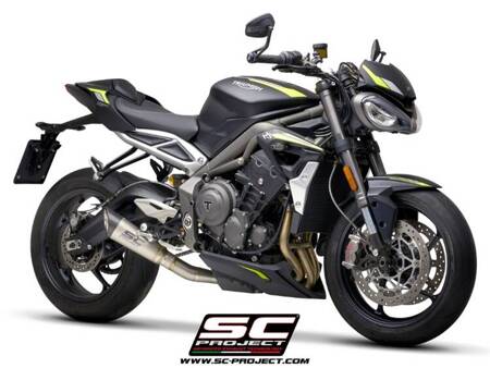 SC-Project tłumik końcowy S1 tytan Triumph STREET TRIPLE 765 S - R - RS (2020 – 2022)