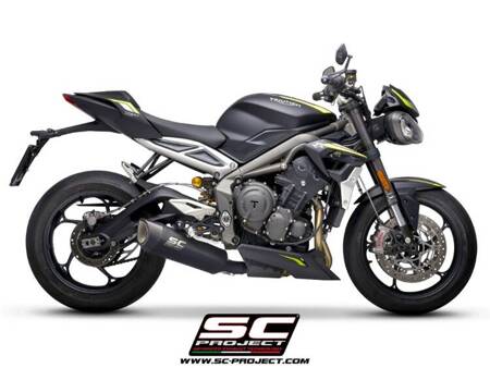 SC-Project tłumik końcowy SC1-R Matt Black tytan Triumph STREET TRIPLE 765 S - R - RS (2020 – 2022)