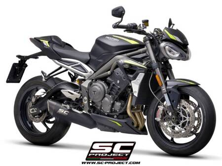 SC-Project tłumik końcowy SC1-R Matt Black tytan Triumph STREET TRIPLE 765 S - R - RS (2020 – 2022)