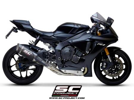 SC-Project tłumik końcowy SC1-R carbon (250mm) + decat Yamaha R1 (2020 – 2024) – R1M