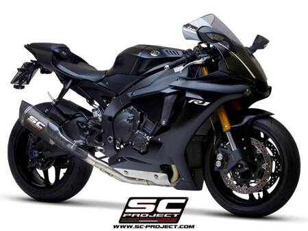 SC-Project tłumik końcowy SC1-R carbon (250mm) + decat Yamaha R1 (2020 – 2024) – R1M