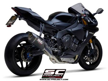 SC-Project tłumik końcowy SC1-R carbon (250mm) + decat Yamaha R1 (2020 – 2024) – R1M