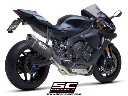 SC-Project tłumik końcowy SC1-R carbon (350mm) + decat Yamaha R1 (2015 - 2016) – R1M