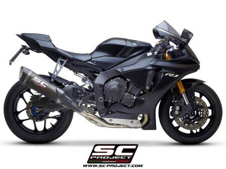 SC-Project tłumik końcowy SC1-R carbon (350mm) + decat Yamaha R1 (2015 - 2016) – R1M