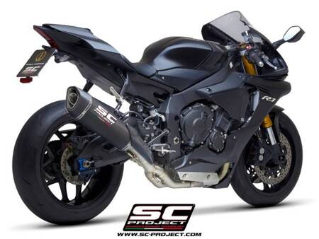 SC-Project tłumik końcowy SC1-R carbon (350mm) + decat Yamaha R1 (2020 – 2024) – R1M