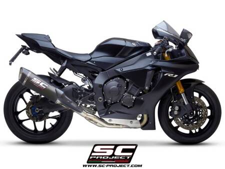 SC-Project tłumik końcowy SC1-R tytan (350mm) + decat Yamaha R1 (2015 - 2016) – R1M