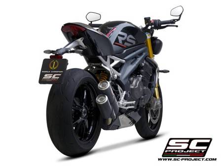 SC-Project tłumik końcowy Twin CR-T carbon Triumph SPEED TRIPLE 1200 RS (2021 - 2024) – RR