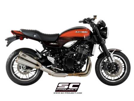 SC-Project tłumik końcowy Twin Conic 70s stalowy Kawasaki Z900 RS (2018 - 2020) – Cafe