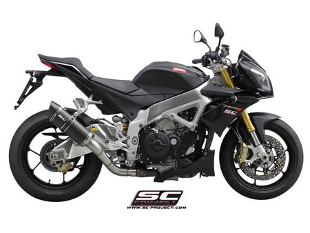 SC-Project tłumik końcowy  końcowy  Oval Aprilia Tuono V4 2011-2014