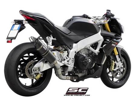 SC-Project tłumik końcowy  końcowy  Oval Aprilia Tuono V4 2011-2014