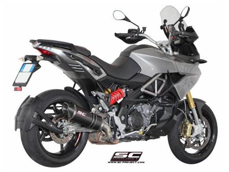 SC-Project tłumik końcowy  końcowy  Oval Carbon Aprilia Caponord 1200 2013-2016