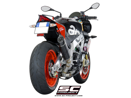 SC-Project tłumik końcowy  końcowy  Oval Carbon Aprilia Tuono V4 2015-2016