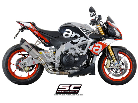 SC-Project tłumik końcowy  końcowy  Oval Titanium Aprilia Tuono V4 2015-2016