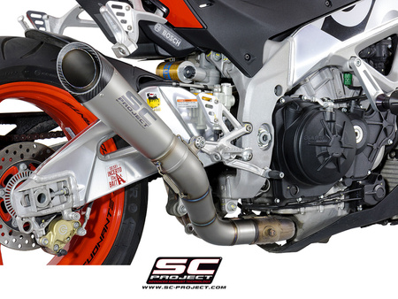 SC-Project tłumik końcowy  końcowy  S1 Titanium Aprilia Tuono V4 2015-2016