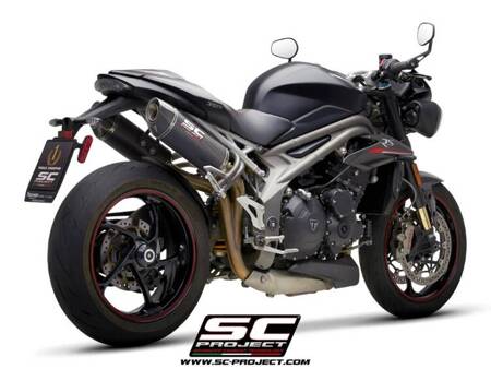 SC-Project tłumiki końcowe Oval carbon Triumph SPEED TRIPLE 1050 (2018 - 2020) - S – RS