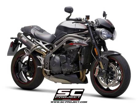 SC-Project tłumiki końcowe Oval carbon Triumph SPEED TRIPLE 1050 (2018 - 2020) - S – RS