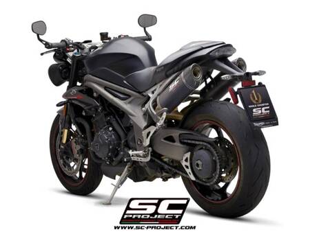 SC-Project tłumiki końcowe Oval carbon Triumph SPEED TRIPLE 1050 (2018 - 2020) - S – RS