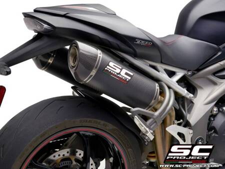 SC-Project tłumiki końcowe Oval carbon Triumph SPEED TRIPLE 1050 (2018 - 2020) - S – RS