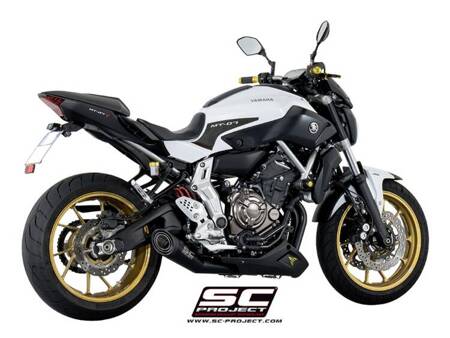 SC-Project układ wydechowy S1 Matt Black Yamaha MT-07 (2013 – 2016)