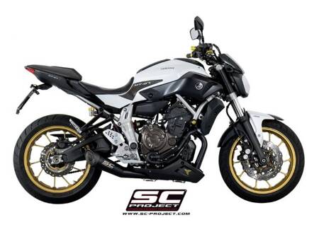 SC-Project układ wydechowy S1 Matt Black Yamaha MT-07 (2013 – 2016)