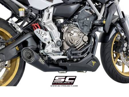 SC-Project układ wydechowy S1 Matt Black Yamaha MT-07 (2013 – 2016)