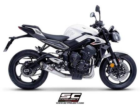 SC-Project układ wydechowy S1 stalowy Triumph STREET TRIPLE 765 R - RS (2023 – 2024)