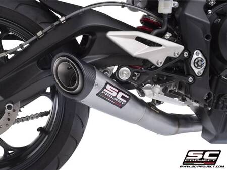 SC-Project układ wydechowy S1 stalowy Triumph STREET TRIPLE 765 R - RS (2023 – 2024)