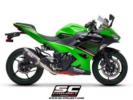 SC-Project układ wydechowy SC1-M carbon Kawasaki Ninja 400 (2018 – 2020)