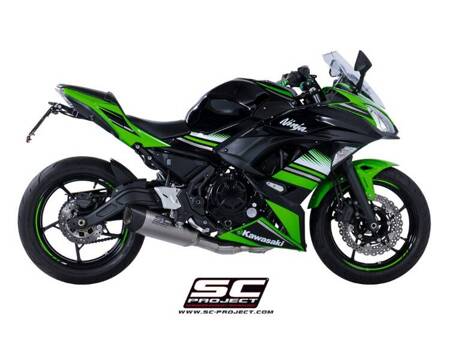 SC-Project układ wydechowy SC1-R GT Matt Black tytan Kawasaki NINJA 650 (2017 – 2019)