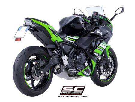 SC-Project układ wydechowy SC1-R GT Matt Black tytan Kawasaki NINJA 650 (2017 – 2019)