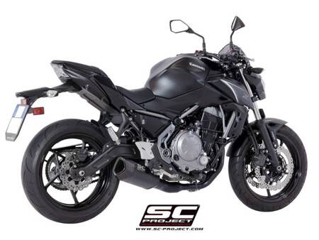 SC-Project układ wydechowy SC1-R GT Matt Black tytan Kawasaki Z650 2017 – 2019